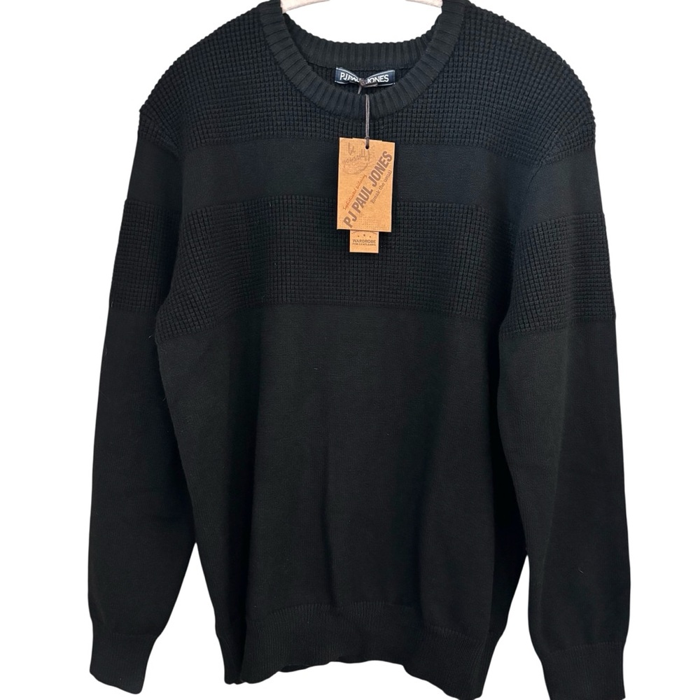PJ Paul Jones Black Men's Sweater sz L NWT
